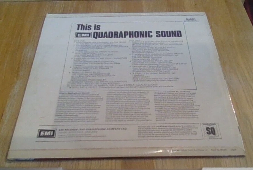 THIS IS QUADROPHONIC SOUND 1st EMI UK LP 1972 The Shadows Ron Goodwin Manuel - Image 2 of 4