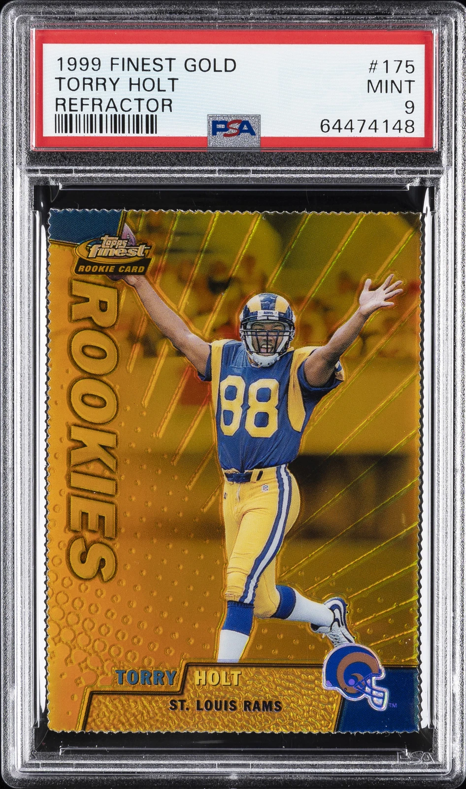 Torry Holt Finest #175 Gold Refractor