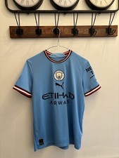 2022-2023 Man City Home Shirt (Kids) DE BRUYNE 12-14yrs