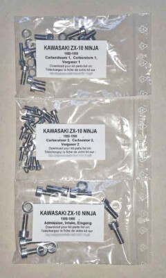 KAWASAKI ZX10 NINJA TOMCAT 1988-1990 full engine stainless