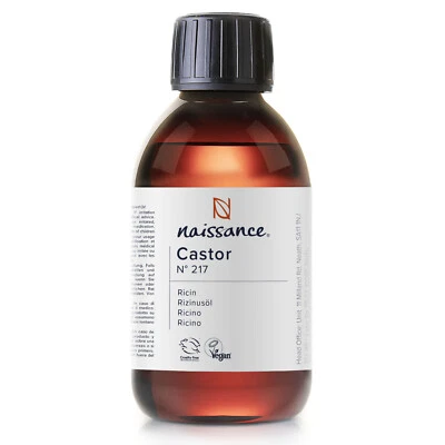 Naissance Castor Oil (No. 217) - 225ml-5L - Massage, Beauty, Hair, Nail, Skin