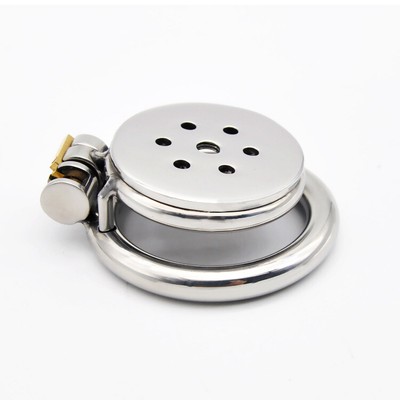 Metal Chastity Cage Male Super all Flat Chastity Device Man Lock Belt Rings