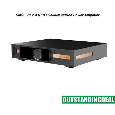 SMSL VMV A1PRO Gallium Nitride Power Amplifier 160Wx2 Stereo Audio Amplifier
