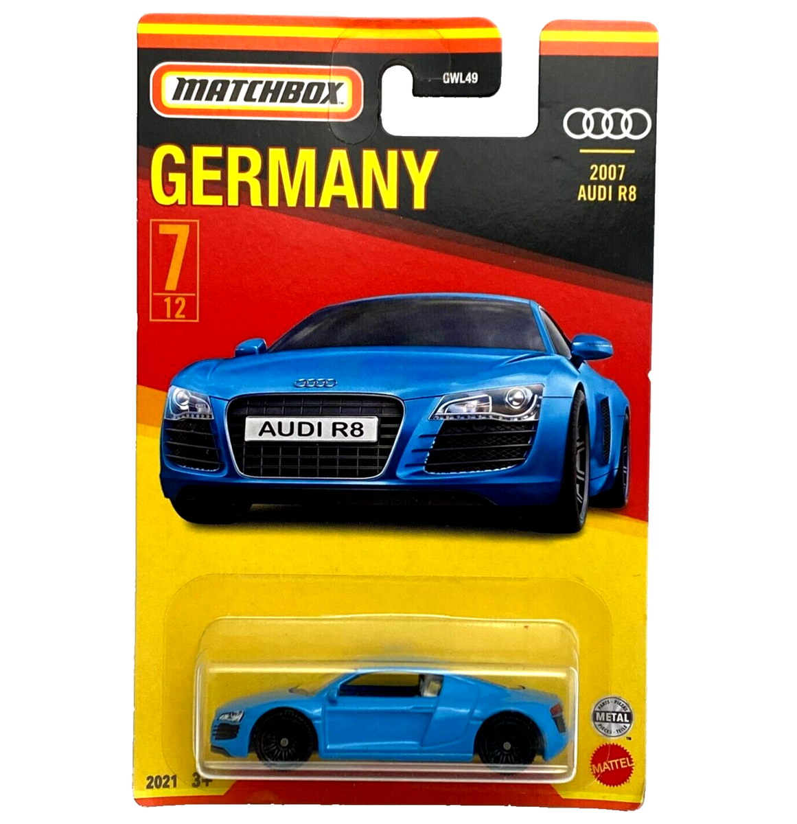 2007 Audi R8 Blue Matchbox Best of Germany 2021 MB726 GWL53 | eBay