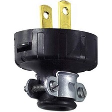 Leviton Residential Vinyl Straight Blade Plug 1-15P 18-14 AWG 2 Pole 2 Wire