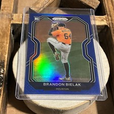 2021 Panini Prizm Tier II Carolina Blue Prizm Brandon Bielak #172 Rookie RC