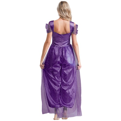 Costume cosplay donna principessa indiana araba danza del ventre tutina pagliaccetto - Foto 22 di 59