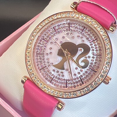 Barbie Silhouette, Quartz Movement & Rhinestone Girl Watch W Hot