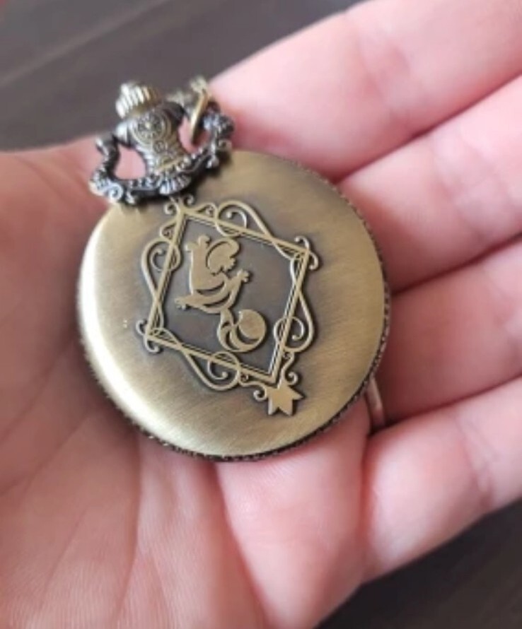 Necklace Pocket Watch Pendant Alice In Wonderland Disney NEW eBay