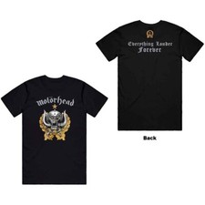 Image of Motorhead T Shirt Everything Louder Forever Band Logo Mens Official Black XL