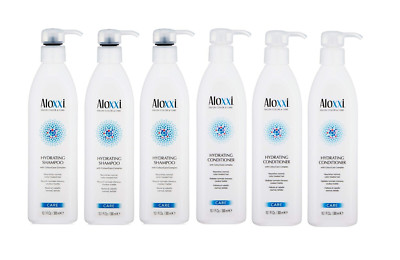Aloxxi Hydrating Shampoo & Conditioner - Strengthen Hair 10.1 Oz Pack of 6