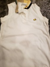 Masters Collection Golf Sleeveless Polo Shirt Vest Womens S White Made in USA