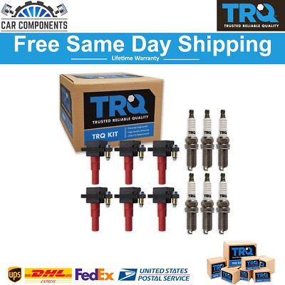 TRQ Ignition Coils & Spark Plugs Fits Subaru B9 Tribeca Legacy Outback Tribeca
