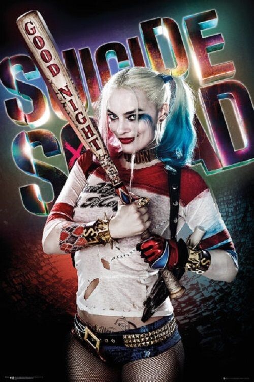Suicide Squad ハーレイ・クイン ホログラムポスター DC COMICS HARLEY QUINN SUICIDE SQUAD GOOD NIGHT POSTER NEW 24x36