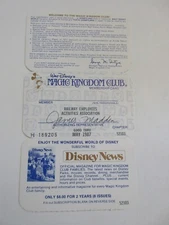 1987 Membership Card Walt Disney Magic Kingdom Club - Railroad Employees
