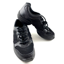 Leo's Jazz/Hip Hop Dance Shoes Sneakers Sz 8 fits like 7.5 Black Split Sole