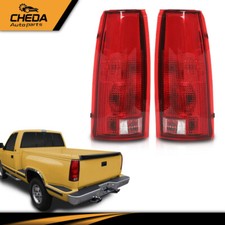 Pair Tail Light W Bulb 88-98 Chevy Gmc C10 Ck 1500 Suburban Tahoe Yukon Pickup