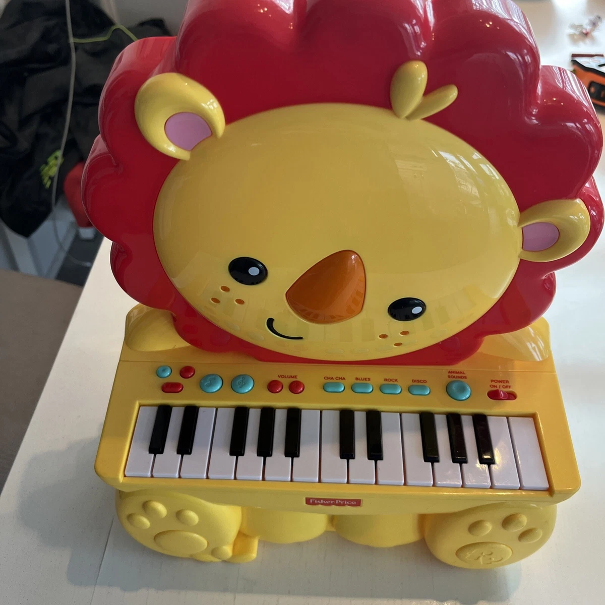 Fisher Price Toddler Preschool Lion Piano Animal Musical Sounds Keyboard Working
