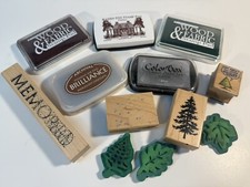 Lot of Various Stamp Pads And More for Crafting, Scrapbooking, Christmas