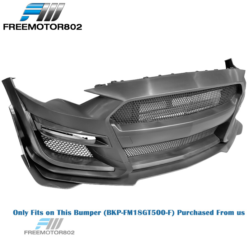 Matte Black Front Bumper Lip Splitter For Mustang GT500 MP Style 15