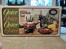 Vintage Oster Electric Fondue Set