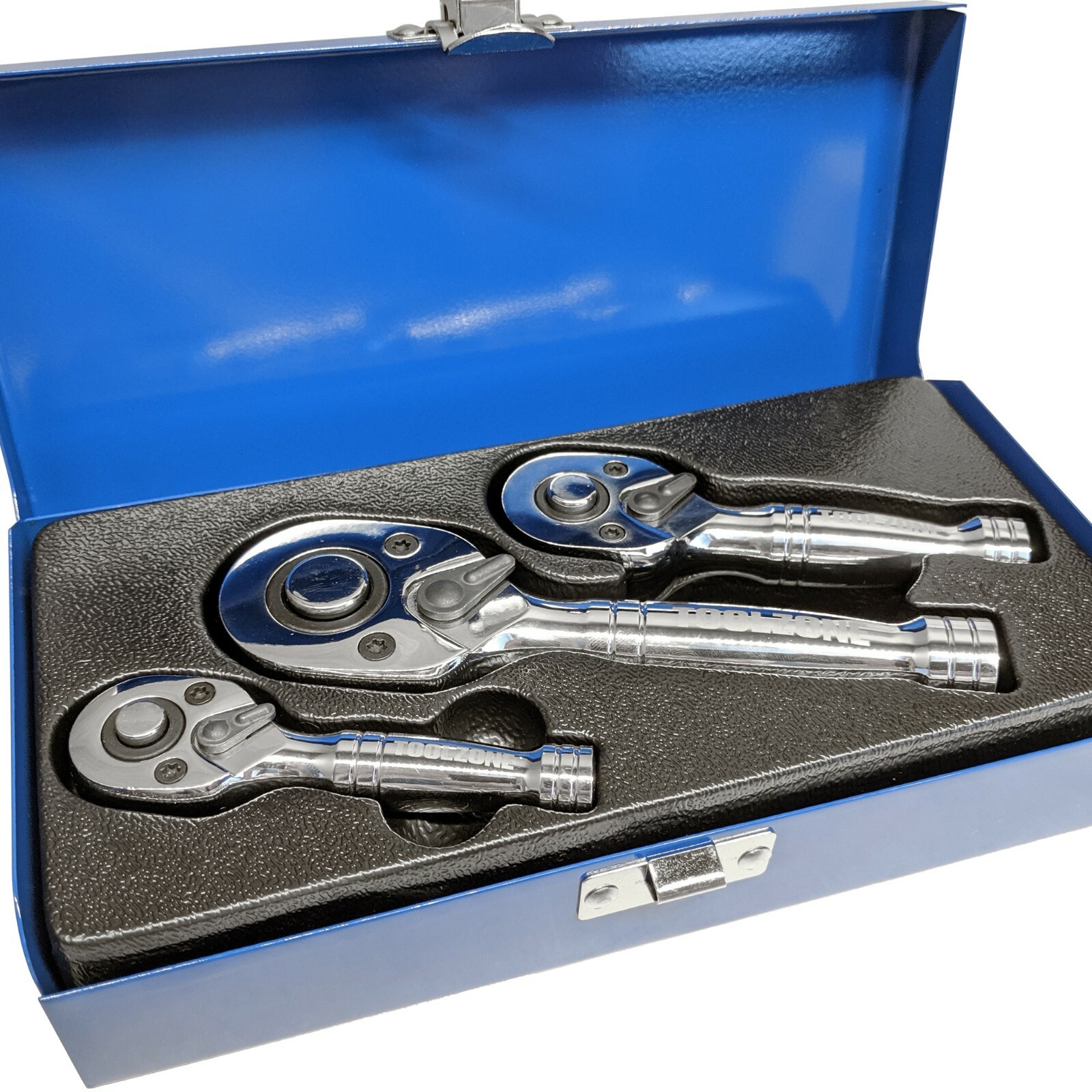 Stubby Ratchet Set 1/4 3/8 1/2in dr quick release reversible Ratcheting