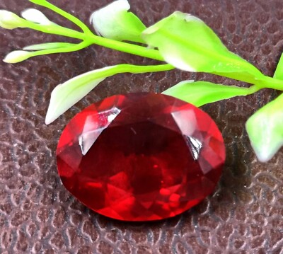 Fabulous Rare Collection 14-16Ct Burma Red Ruby Certified Oval Cut Gemstone 6DJC