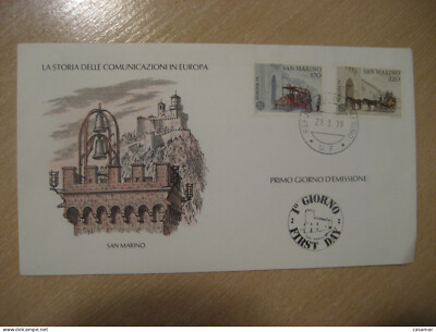 SAN MARINO 1979 Europa CEPT Van Truck Stage Coach Stagecoach FDC Cancel Cover It