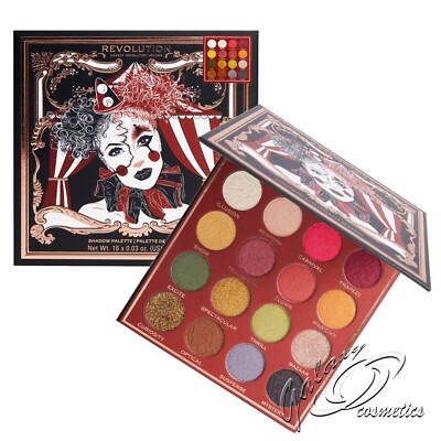 Revolution Jester Lidschatten Palette 16 gepresste Pigmentschatten
