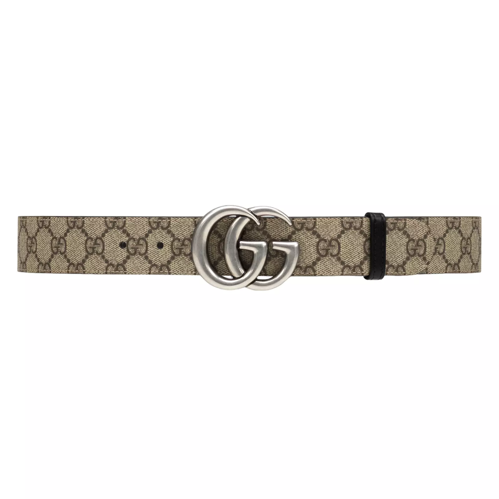 Ceinture réversible toile GUCCI GG Marmont beige/ébène GG neuve et authentique