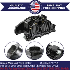 NEW Intake Manifold With Motor For 2014 2015 2018 Jeep Grand Cherokee 3.0L ONLY