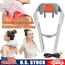 Cordless Neck Massager w/Heat 6D Shiatsu Neck Shoulder Massager Deep Tissue Back