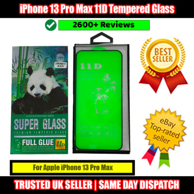 Für iPhone 13 Pro Max Full Glue 11D Premium Hartglas Explosionsgeschützt