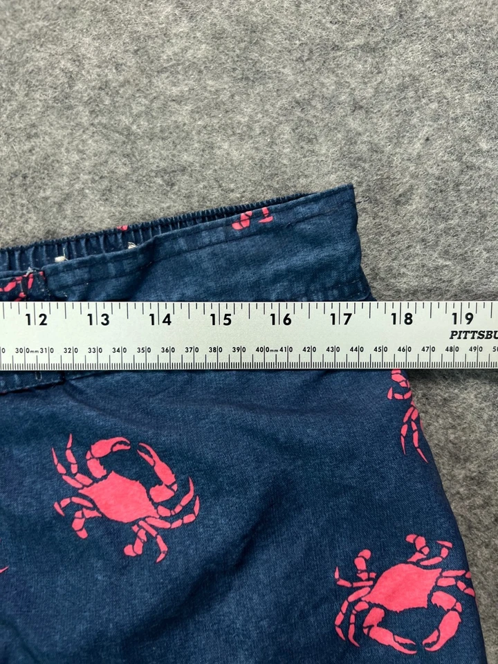 Bañador corto St Johns Bay para hombre grande azul rosa cangrejos tabla china Foto 2 de 4