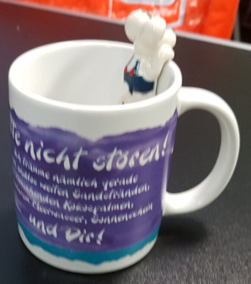 Diddl Cup with Figurine - Coffee Mug - Children's Mug - Theme: Please Do Not Disturb!