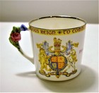 Scarce Paragon King George V & Queen Mary 1935 Silver Jubilee Coffee Set Trio — photo 7