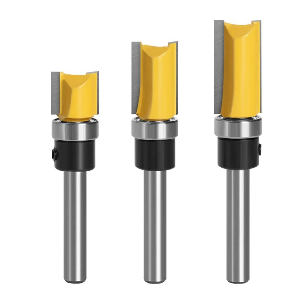 Essential Woodworking Tools 3pcs 6 35mm Router Bit Set for Solid Wood and MDF