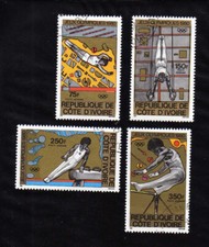 Costa de Marfil - 1980 sc# C66-C69 Olimpiadas de Moscú