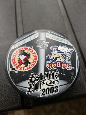WILKES-BARRE SCRANTON PENGUINS 2003 GRAND RAPIDS GRIFFINS AHL Hockey Puck 
