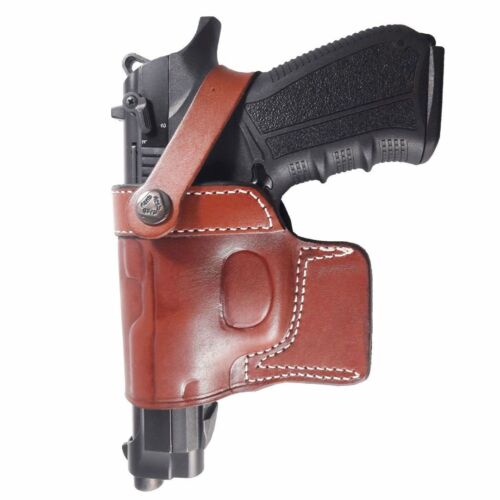 Fast Draw Outside The Waist Band OWB Carry Handmade Leather Gun Holster - Picture 61 of 72