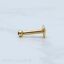 thumbnail 28  - COLOURED 16G YELLOW GOLD SURGICAL STEEL CZ 6MM LABRET TRAGUS MONROE LIP EARRING