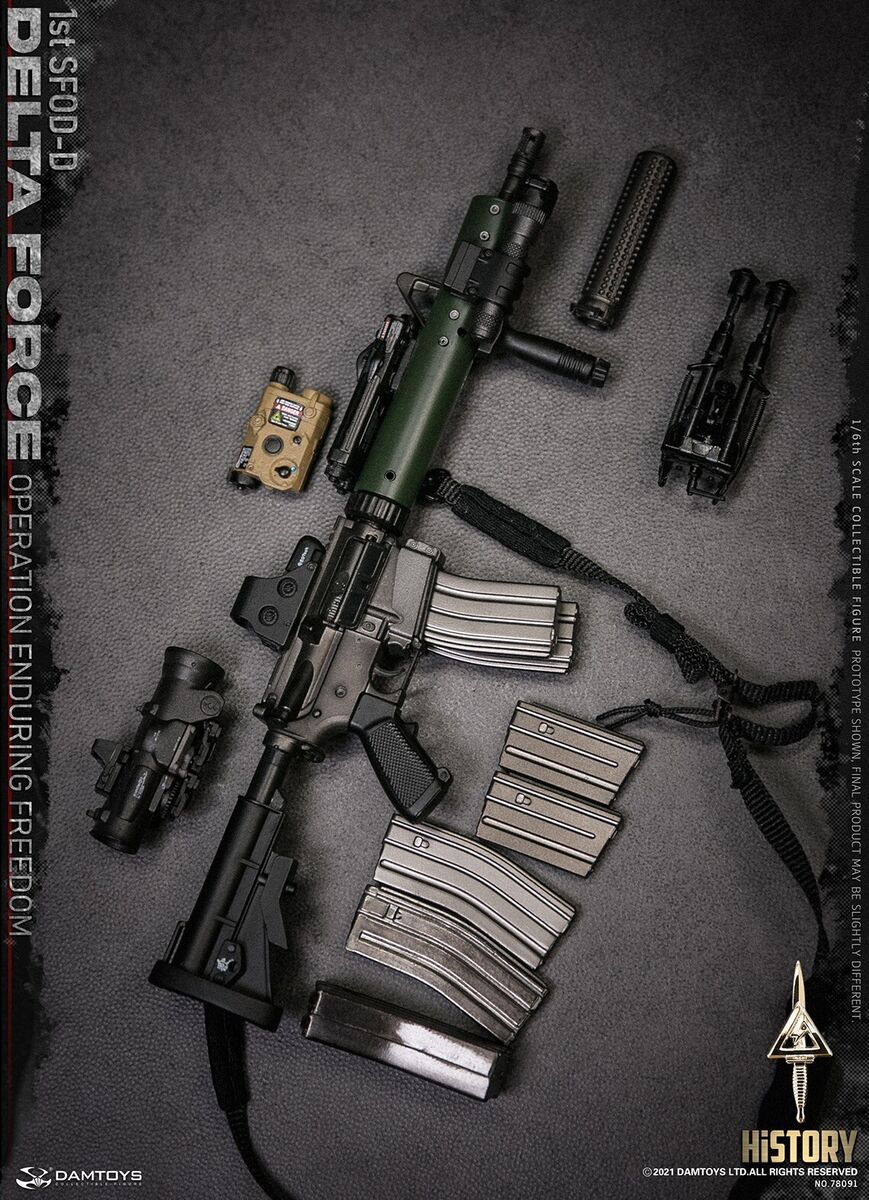 スーツ特別割引クーポン Damtoys 1:6 1st Rifle M4 SOPMOD CAG Freedom Enduring SFOD-D 武器、個人装備