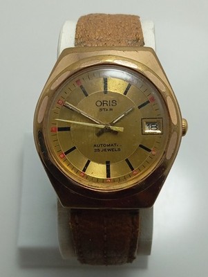 Vintage Oris Star Automatic Watch 25 Jewels 645 Kif Gold Plated Vintage Oris Star Automatic Watch 25 Jewels 645 Kif Gold Plated