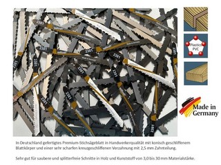 50 Stichsägeblätter T Schaft Stichsägeblatt für feine saubere Schnitte in Holz