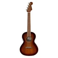 Fender Montecito Tenor Ukulele, Shaded Edge Burst, with Gig Bag