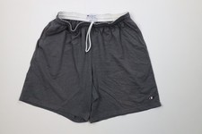 Vintage Champion Mens XL Sun Faded Classic Logo Above Knee Shorts Heather Gray