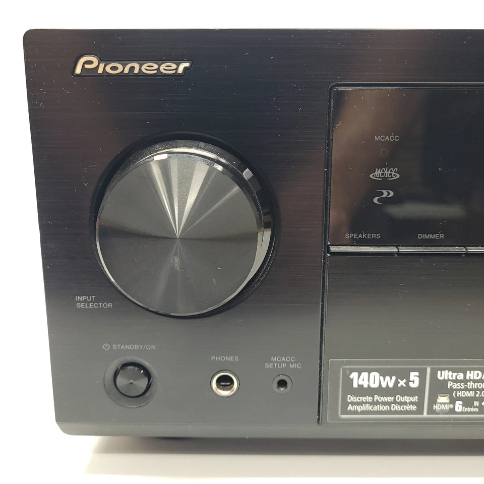 Pioneer Receiver VSX-824 5.2 Channel Surround Sound Home Theater HDMI Tested - Image 3 of 4