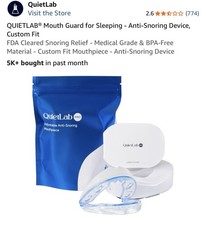QUIETLAB Mouth Guard for Sleeping - Anti-Snoring Device, Custom Fit Sealed