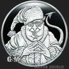 2023 1 OZ SATAN CLAWS - SILVER SHIELD PROOF .999 PURE COLLECTOR ROUND