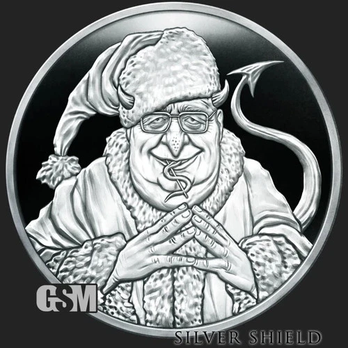 2023 1 OZ SATAN CLAWS - SILVER SHIELD PROOF .999 PURE COLLECTOR ROUND